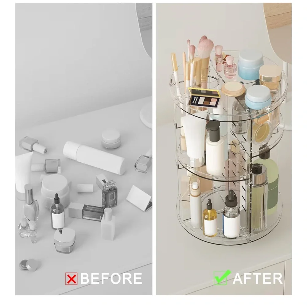 Amazon Clear Acrylic Makeup Organizer
